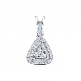 Подвеска из белого золота Karatov Т305636272 с бриллиантом Т305636272 фото
