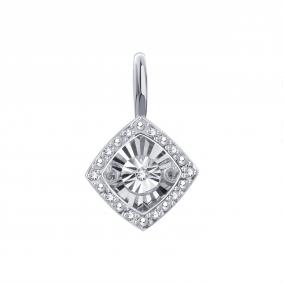 Подвеска из белого золота Karatov с танцующим бриллиантом Т305636358 Т305636358 фото