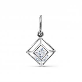 Подвеска из белого золота Karatov Т307034997 с фианитом Т307034997 фото