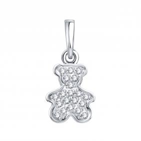 Подвеска из белого золота Karatov Т307036274 с фианитом Т307036274 фото