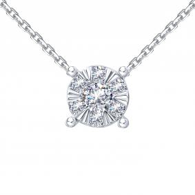 Колье из белого золота Karatov Т331112192 с бриллиантом Т331112192 фото