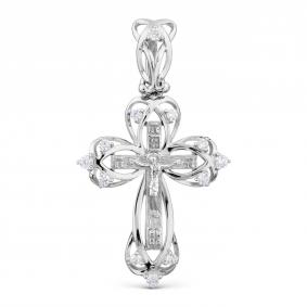 Подвеска из белого золота Karatov Т33206751 с фианитом Т33206751 фото