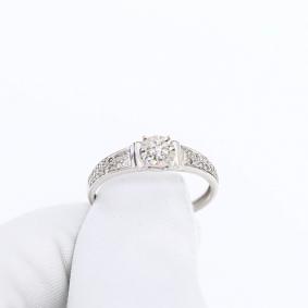 Кольцо из белого золота Karatov Т33661Б290 с бриллиантом Т33661Б290 фото