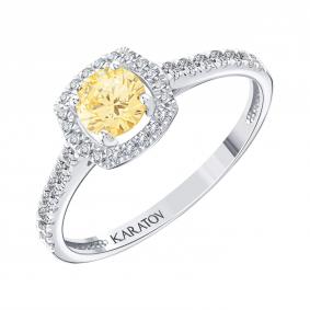 Серебряное кольцо Karatov Т74201Д903-03-К с фианитом Т74201Д903-03-К фото