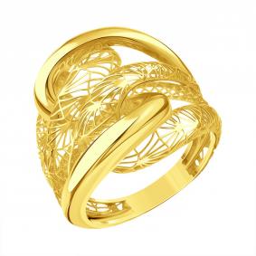 Кольцо из лимонного золота Karatov Т90001Б541 Т90001Б541 фото