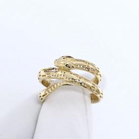 Кольцо Символ года Змея из лимонного золота Karatov Т90001Д752 Т90001Д752 фото