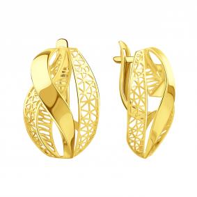 Серьги из лимонного золота Karatov Т90002В581 Т90002В581 фото