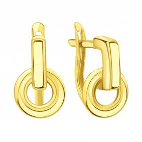 Серьги из лимонного золота Karatov Т90002В796 Т90002В796 фото