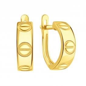 Серьги из лимонного золота Karatov Т90002В863 Т90002В863 фото