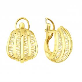 Серьги из лимонного золота Karatov Т90002В869 Т90002В869 фото