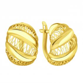 Серьги из лимонного золота Karatov Т90002В872 Т90002В872 фото