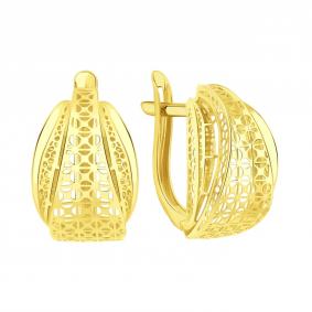 Серьги из лимонного золота Karatov Т90002В889 Т90002В889 фото
