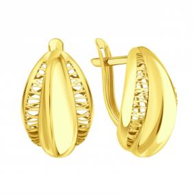 Серьги из лимонного золота Karatov Т90002В892 Т90002В892 фото