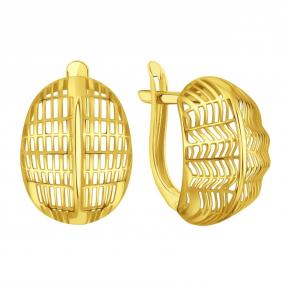 Серьги из лимонного золота Karatov Т90002В900 Т90002В900 фото