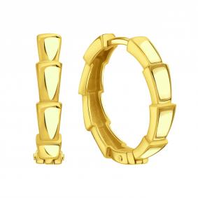 Серьги Символ года Змея из лимонного золота Karatov Т90002Г158 Т90002Г158 фото