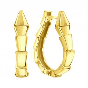 Серьги из лимонного золота Символ года Змея Karatov Т90002Г171 Т90002Г171 фото