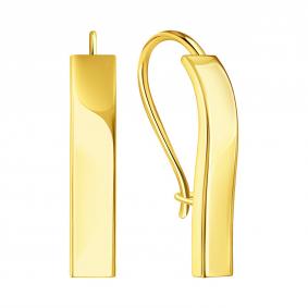 Серьги из лимонного золота Karatov Т90002Г245 Т90002Г245 фото