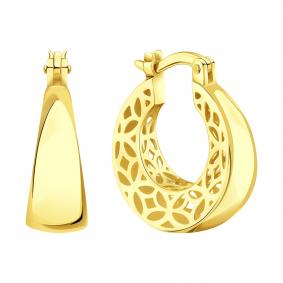 Серьги из лимонного золота Karatov Т90002Г260 Т90002Г260 фото