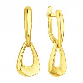 Серьги из лимонного золота Karatov Т90002Г313 Т90002Г313 фото