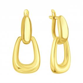 Серьги из лимонного золота Karatov Т90002Г315 Т90002Г315 фото