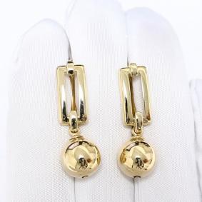 Серьги из лимонного золота Karatov Т90002Г610 Т90002Г610 фото