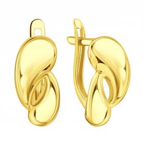Серьги из лимонного золота Karatov Т90002Г745 Т90002Г745 фото