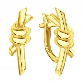 Серьги из лимонного золота Karatov Т90002Е097 Т90002Е097 фото