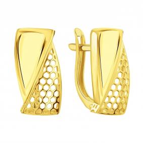 Серьги из лимонного золота Karatov Т90002Е105 Т90002Е105 фото
