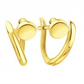 Серьги из лимонного золота Karatov Т90002Е113 Т90002Е113 фото