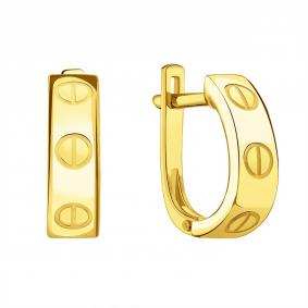 Серьги из лимонного золота Karatov Т90002Е114 Т90002Е114 фото