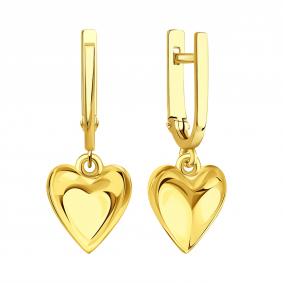 Серьги из лимонного золота Karatov Т90002Е161 Т90002Е161 фото