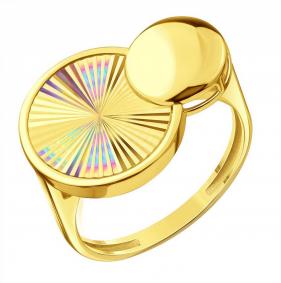 Кольцо из лимонного золота Karatov Т90061Д671 Т90061Д671 фото