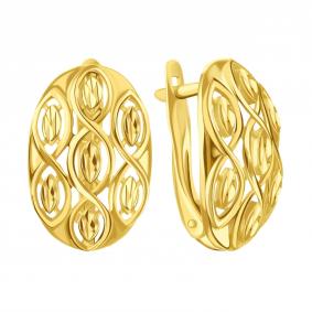 Серьги из лимонного золота Karatov Т90062В545 Т90062В545 фото