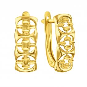 Серьги из лимонного золота Karatov Т90062В548 Т90062В548 фото
