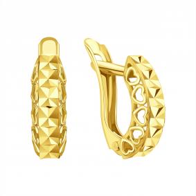 Серьги из лимонного золота Karatov Т90062В687 Т90062В687 фото