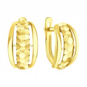 Серьги из лимонного золота Karatov Т90062В926 Т90062В926 фото