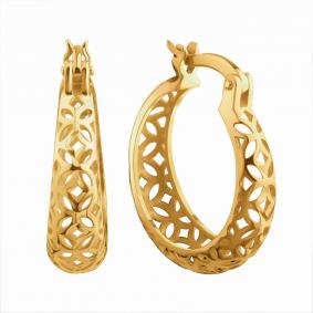 Серьги из лимонного золота Karatov Т90062Г628 Т90062Г628 фото