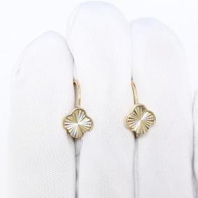 Серьги из лимонного золота Karatov Т90062Г928 Т90062Г928 фото