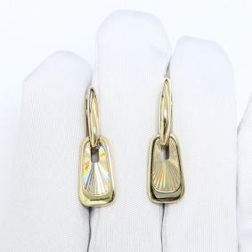 Серьги из лимонного золота Karatov Т90062Г949 Т90062Г949 фото