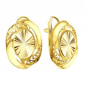 Серьги из лимонного золота Karatov Т90062Е183 Т90062Е183 фото