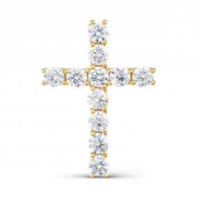 Подвеска из лимонного золота Karatov Т902035036 с фианитом Т902035036 фото