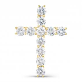 Подвеска из лимонного золота Karatov Т902035037 с фианитом Т902035037 фото