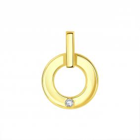 Подвеска из лимонного золота Karatov Т902036114 с фианитом Т902036114 фото