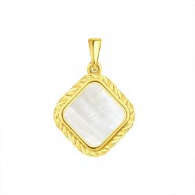 Подвеска из лимонного золота Karatov Т903036299 с перламутром Т903036299 фото