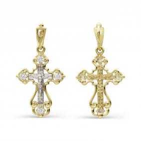 Подвеска из лимонного золота Karatov Т93206369 с фианитом Т93206369 фото