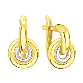 Серьги из лимонного золота Karatov Т94002В795 Т94002В795 фото