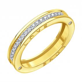 Кольцо из лимонного золота Karatov Т94101Б511 с бриллиантом Т94101Б511 фото