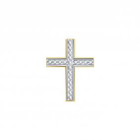 Подвеска из лимонного золота Karatov Т941036067 с бриллиантом Т941036067 фото