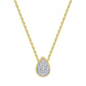 Колье из лимонного золота Karatov Т941112176 с бриллиантом Т941112176 фото