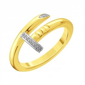 Кольцо из лимонного золота Karatov Т94201Д797 с фианитом Т94201Д797 фото